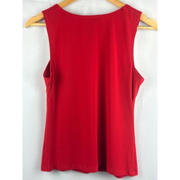 Frank Lyman Red Sleeveless Square Neck Top Size 4 - Picture 2 of 3